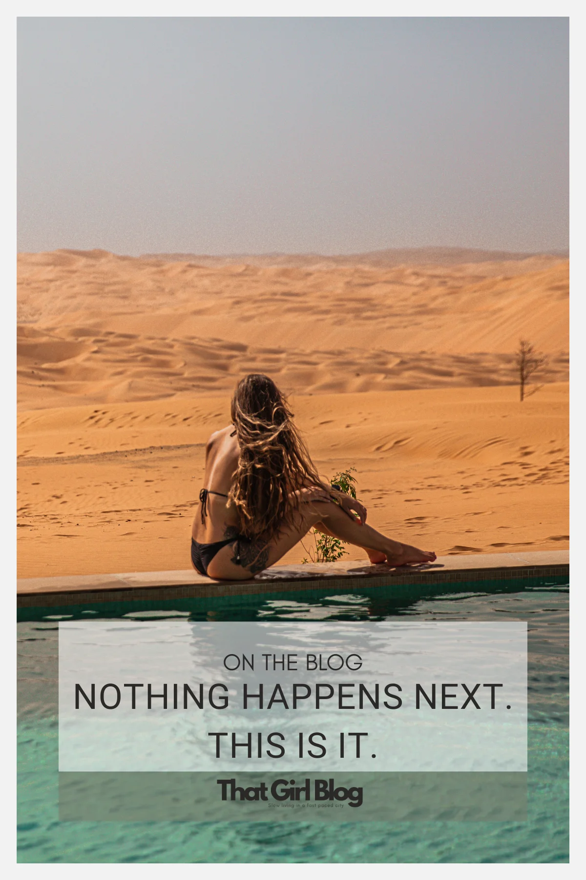 Nothing Happens Next. This Is It.